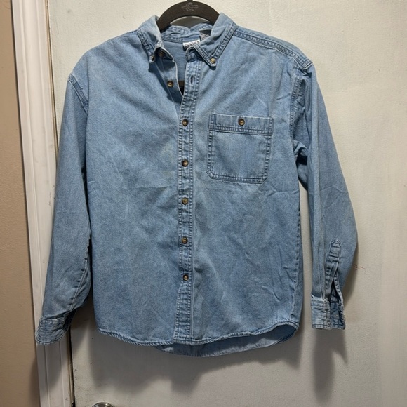 Tks boys Jean button up size large 14/16 vintage - Picture 1 of 5